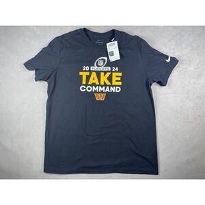 Nike Washington Commanders 2024 NFL Playoffs Take Command T-Shirt Black Mens‎ L